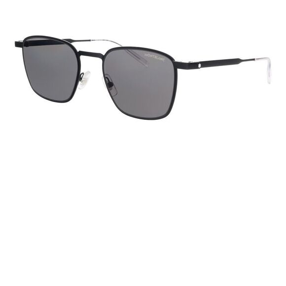 Montblanc MB0145S-001 Black Square Sunglasses